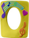Music Notes Plaster Picture Frame
