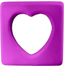 Square Heart Plaster Picture Frame
