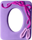 Ballet Ribbons Plaster Picture Frame