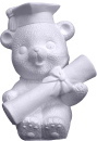 Graduation Bear Girl Plaster Statue