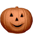 Pumpkin XL Plaster Lightup Statue