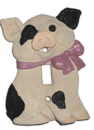 Pig Plaster Light Switch Plate