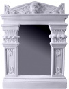 Cherub Column Plaster Mirror
