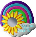 Let the Sun Shine In Plaster Mirror