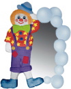 Clown with Bubbles Plaster Mirror