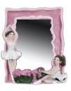 Two Ballerinas Plaster Mirror