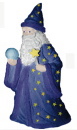 Wizard with Ball Plaster Statue Medium
