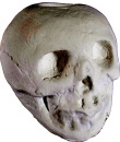 Skull Plaster Candleholder Small