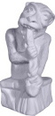Gothic Gargoyle Eating Plaster Statue