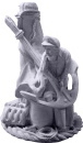 Fisherman with Anchor Plaster Statue