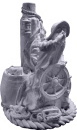 Captain Calling Plaster Statue