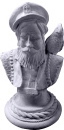 Sea Captain with Parrot Plaster Statue