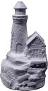 Lighthouse on Rocks Plaster Statue