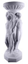 Three Nudes Plaster Pedestal