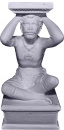 Blackamoor Plaster Pedestal
