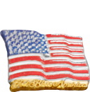Flag Plaster Jewelry Pin