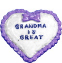 Grandma is Great Heart Plaster Jewelry Pin