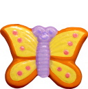 Butterfly Plaster Jewelry Pin