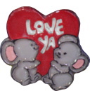 Love Ya Mice Plaster Jewelry Pin