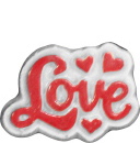 Love Hearts Plaster Jewelry Pin