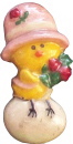 Chick on Egg Plaster Jewelry Pin