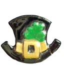 Leprechaun Hat Plaster Jewelry Pin