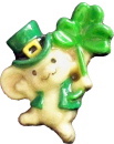 Dancing Irish Mouse Plaster Jewelry Pin