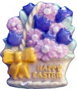 Flower Basket Plaster Jewelry Pin