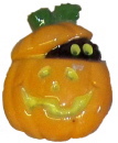 Cat Peeking Pumpkin Plaster Jewelry Pin