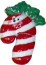 Candy Cane Plaster Jewelry Pin