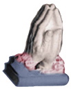 Praying Hands Plaster Statue
