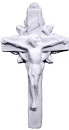 Antique Crucifix Plaster Plaque XS