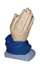 Praying Hands Plaster Statue Small