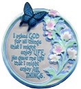 I asked God Plaster Plaque