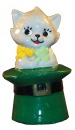 Cat In Hat Plaster Statue