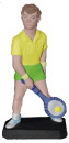 Tennis Player Plaster Statue