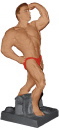 Champion Bodybuilder Plaster Statue