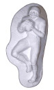Football Player on grass Plaster Plaque Right