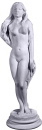 Long Haired Nude Plaster Statue
