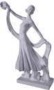 Dancer with Long Stole Plaster Statue