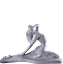 Long Nude Plaster Statue