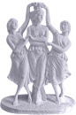 Three Graces Plaster Statue