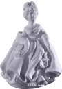 Full Skirt Doll Plaster Statue a