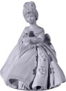 Full Skirt Doll Plaster Statue b