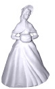 Winter Girl Plaster Statue