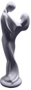 Modern Embrace Plaster Statue