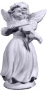 Musical Angel Girl Plaster Statue
