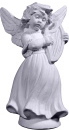 Musical Angel Girl Plaster Statue