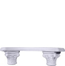 Roman Capital Bench Plaster Statue