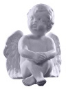Cherub with Hands folded on knees Statue
